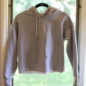 Cropped Grey Hoodie